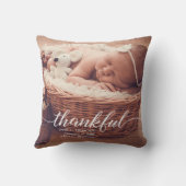 Aangepersonaliseerde baby bekendmaking dankzij fot kussen (Achterkant)