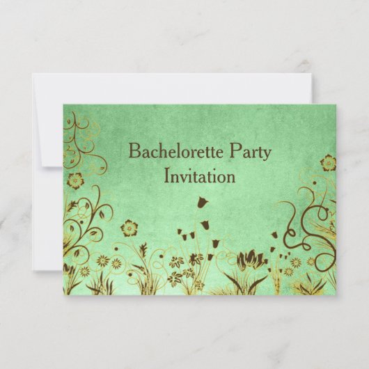 Aangepersonaliseerde Bachelorette Birthday Party Kaart (Voorkant)