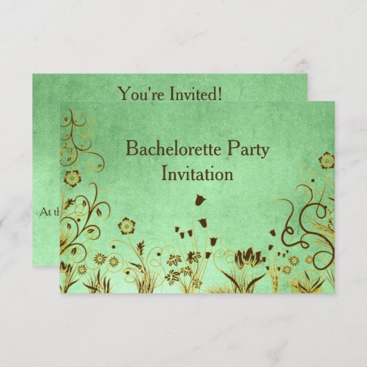 Aangepersonaliseerde Bachelorette Birthday Party Kaart (Voorkant / Achterkant)