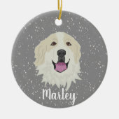 Aangepersonaliseerde badgermarkeringen voor grote  keramisch ornament (Voorkant)