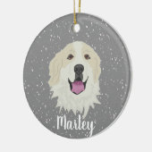 Aangepersonaliseerde badgermarkeringen voor grote  keramisch ornament (Links)