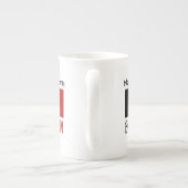 Aangepersonaliseerde Belgische vlag Porselein Kop (Achterkant)