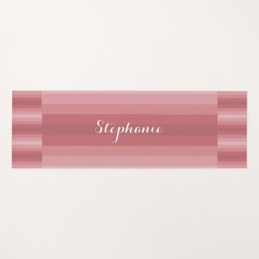 Aangepersonaliseerde benaming Stusty Roos Pink Str Yogamat (Voorkant (horizontaal))