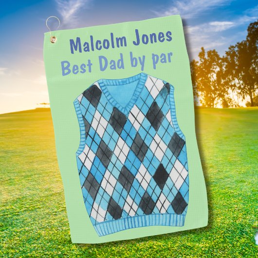 Aangepersonaliseerde beste vader golfcadeautjes ma golfhanddoek