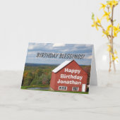 Aangepersonaliseerde Birthday Jeremiah 29:11Bijbel Kaart (Gele Bloem)