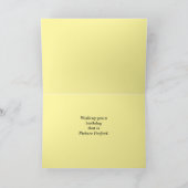 Aangepersonaliseerde Birthday Wishes, glanzende Zi Kaart (Binnen)