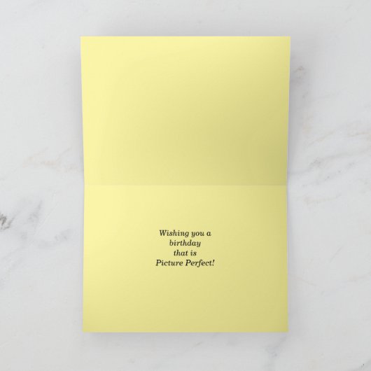 Aangepersonaliseerde Birthday Wishes, glanzende Zi Kaart (Binnen)