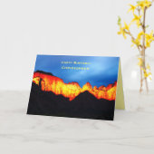 Aangepersonaliseerde Birthday Wishes, glanzende Zi Kaart (Gele Bloem)