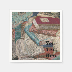 Aangepersonaliseerde  boeken Achtergrond Napkins Servet