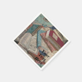 Aangepersonaliseerde boeken Achtergrond Napkins Servet (Hoek)
