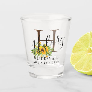 Aangepersonaliseerde Bridesmaid Initiaal Name SUNF Shot Glas