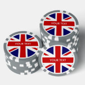 Aangepersonaliseerde Britse vlag-chips van Jack va Poker Chips (Opstapeling)