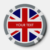 Aangepersonaliseerde Britse vlag-chips van Jack va Poker Chips (Achterkant)