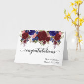 Aangepersonaliseerde bruiloften Gefeliciteerd Flor Kaart (Gele Bloem)