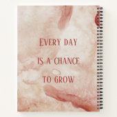 Aangepersonaliseerde Bujo Pink Waterverf Affirmati Notitieboek (Achterkant)