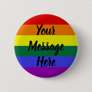 Aangepersonaliseerde Button voor de regenboog