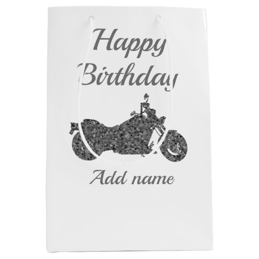 Aangepersonaliseerde cadeautas voor motorfietsen (Voorkant)