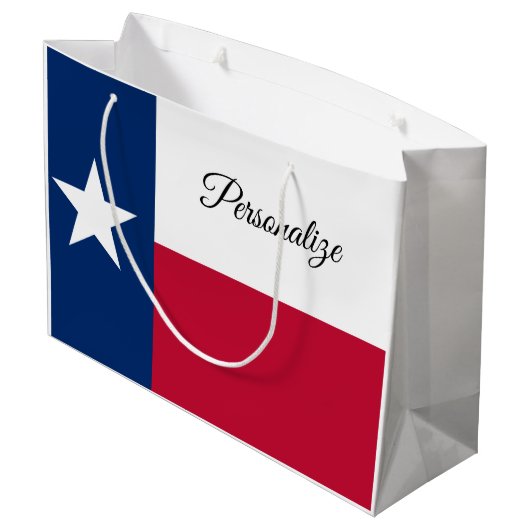 Aangepersonaliseerde cadeautassen voor de Texas St Groot Cadeauzakje (Achterkant Gekanteld)