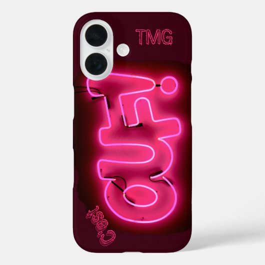 Aangepersonaliseerde C'est Ouf! Neon Pink. Case-Mate iPhone Case (Achterkant)