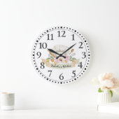 Aangepersonaliseerde Chef Cook Baker's Tools Kitch Grote Klok (Huis)