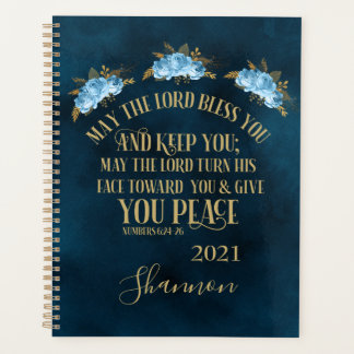 Aangepersonaliseerde Christelijke bijbel (Floral 2 Planner