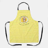 Aangepersonaliseerde Citaat van de Bron | Gele pok Schort (Voorkant)