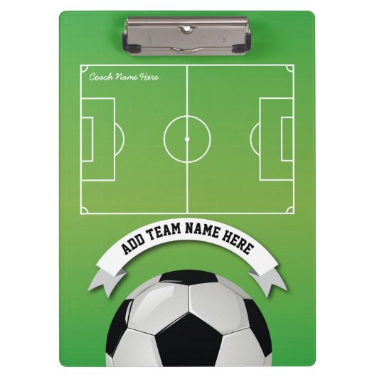 Aangepersonaliseerde coach van het Football van Vo Klembord (Voorkant)