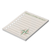 Aangepersonaliseerde Compass Hiking Summer Camp Ch Notitieblok (Linkerzijde)