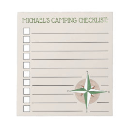 Aangepersonaliseerde Compass Hiking Summer Camp Ch Notitieblok