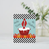 Aangepersonaliseerde controlebokspartij kaart (Staand voorkant)