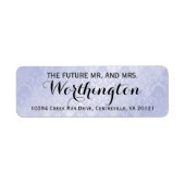 Aangepersonaliseerde Custom Wedding Future Mr en M Etiket (Voorkant)