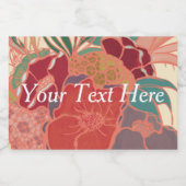 Aangepersonaliseerde Cute Floral Food Container Voedselcontainer Etiket (Enkel label)