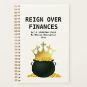 Aangepersonaliseerde dagboekende begrotingsagenda planner (Voorkant)