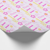 Aangepersonaliseerde de naamleeftijd van de 11e ve cadeaupapier (Hoek)