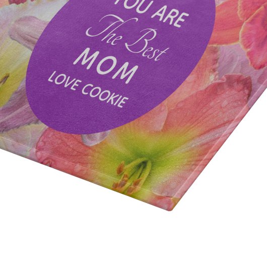 Aangepersonaliseerde directie voor Moederdag Snijplank (Hoek)