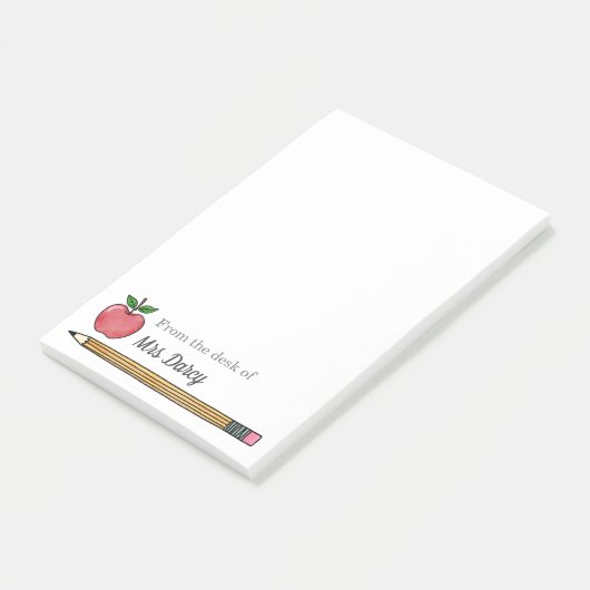 Aangepersonaliseerde docent Post-it-notities voor Post-it® Notes (Schuin)