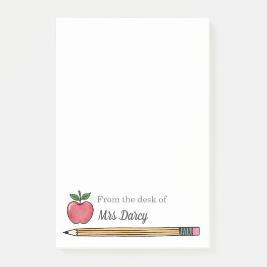 Aangepersonaliseerde docent Post-it-notities voor Post-it® Notes (Voorkant)