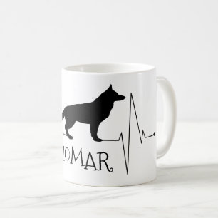 Aangepersonaliseerde Duitse Shepherd Love Dog Hear Koffiemok
