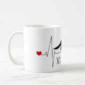 Aangepersonaliseerde Duitse Shepherd Love Dog Hear Koffiemok (Links)