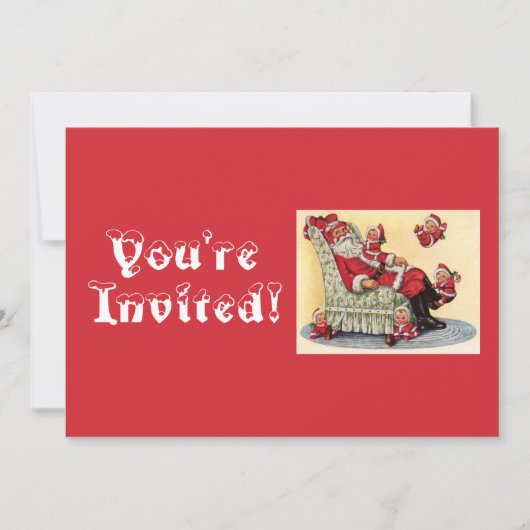 Aangepersonaliseerde Exchange Party voor Santa Co Kaart (Voorkant)