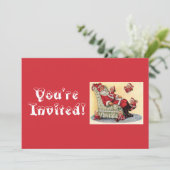 Aangepersonaliseerde Exchange Party voor Santa Co Kaart (Staand voorkant)