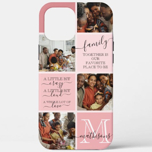 Aangepersonaliseerde familiefotogrammofooncologe f Case-Mate iPhone case (Achterkant)