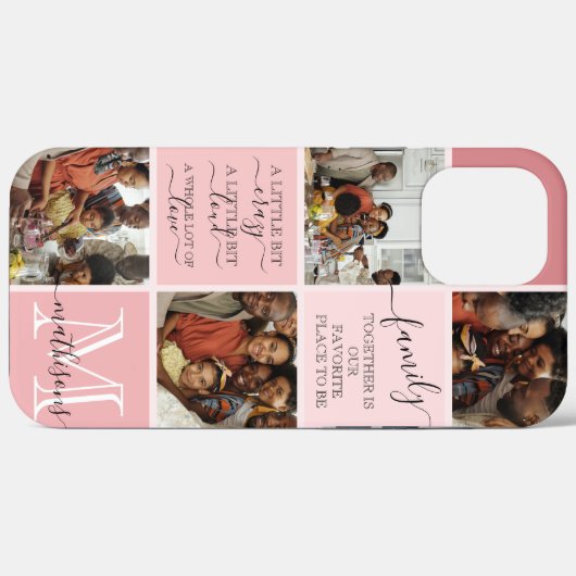 Aangepersonaliseerde familiefotogrammofooncologe f Case-Mate iPhone case (Achterkant (horizontaal))