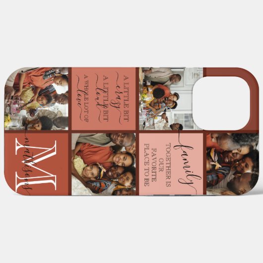 Aangepersonaliseerde familiefotogrammofooncologe f Case-Mate iPhone case (Achterkant (horizontaal))