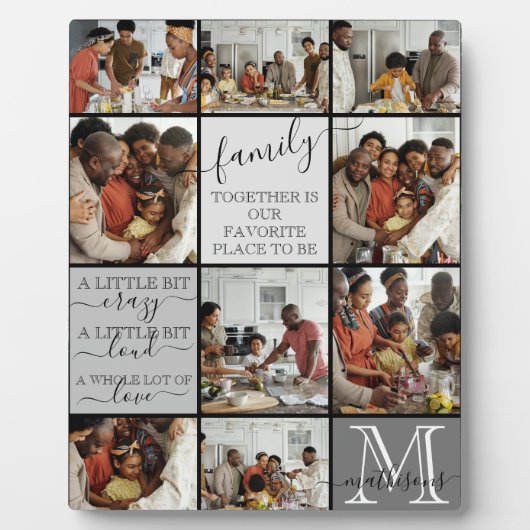 Aangepersonaliseerde familiefotogrammofooncologe f fotoplaat (Voorkant)