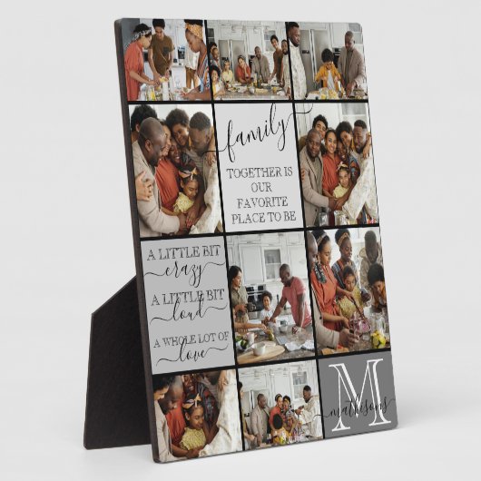 Aangepersonaliseerde familiefotogrammofooncologe f fotoplaat (Zijkant)