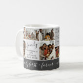 Aangepersonaliseerde familiefotogrammofooncologe f koffiemok (Voorkant links)