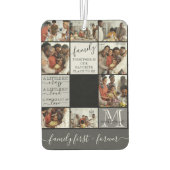 Aangepersonaliseerde familiefotogrammofooncologe f luchtverfrisser (Achterkant)