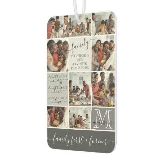 Aangepersonaliseerde familiefotogrammofooncologe f luchtverfrisser (Links)