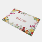 Aangepersonaliseerde Floral Garden Colorful Flower Deurmat (Schuin)